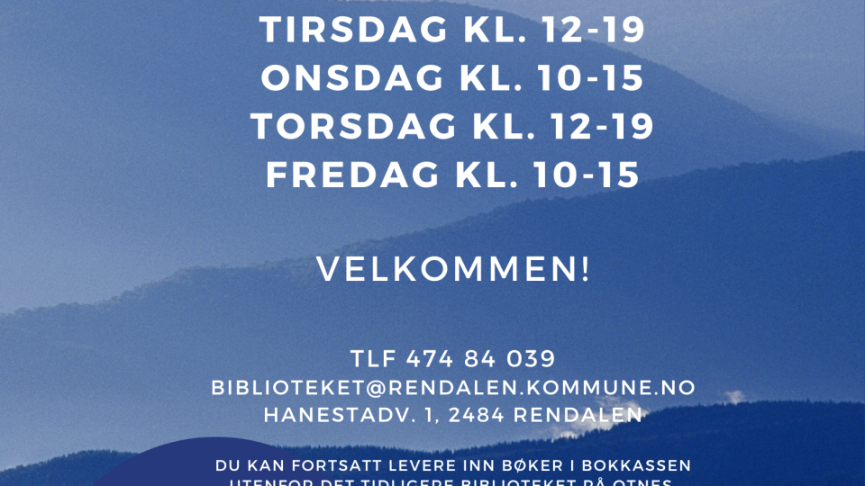 Lenke til artikkel: Fra den 21. september har biblioteket nye åpningstider.